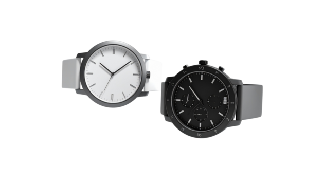  Modern Timepiece Collection isolated on transparent background