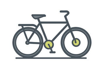 Fototapeta premium Modern bicycle icon representing urban commuting, sustainable transportation, and a healthy lifestyle choice