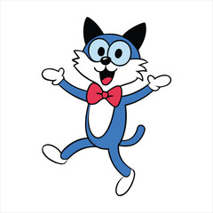 cartoon cat dancing