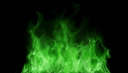 green flame fire overlay