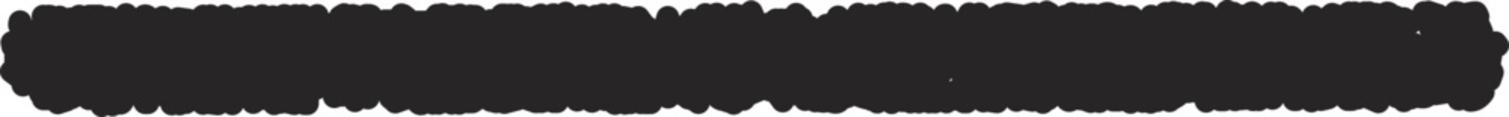 Grunge Brush Stroke Shape, Rough Hand Painted Element, Textured Marker Line for Abstract Design, Creative Decoration, Poster, Banner, Logo and Artistic Vector Illustration