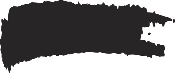 Grunge Brush Stroke Shape, Rough Hand Painted Element, Textured Marker Line for Abstract Design, Creative Decoration, Poster, Banner, Logo and Artistic Vector Illustration