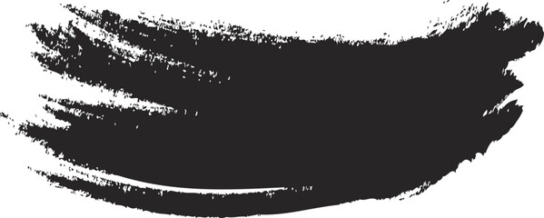 Grunge Brush Stroke Shape, Rough Hand Painted Element, Textured Marker Line for Abstract Design, Creative Decoration, Poster, Banner, Logo and Artistic Vector Illustration