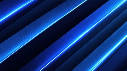 Obraz premium Diagonal glowing blue lines