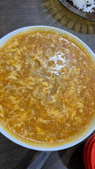 Crab asparagus soup or Súp Măng Cua, is a delicate and elegant Vietnamese egg-drop soup made with crab meat and asparagus (often white asparagus).