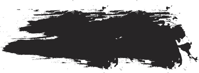 Grunge Brush Stroke Shape, Rough Hand Painted Element, Textured Marker Line for Abstract Design, Creative Decoration, Poster, Banner, Logo and Artistic Vector Illustration