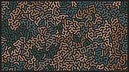 ABSTRACT COLORFUL LINES TURING PATTERN ROUGH DESIGN REACTION DIFFUSION BACKGROUND VECTOR GOOD FOR WALLPAPER, COVER,POSTER 