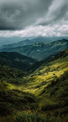 Naklejka premium Mountain landscape view