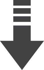 Flat Arrow Icon, Simple Direction Symbol,  Arrow Icon for Navigation, Infographic, Web Interface and Creative Graphic Illustration