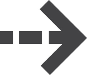 Fototapeta premium Flat Arrow Icon, Simple Direction Symbol, Arrow Icon for Navigation, Infographic, Web Interface and Creative Graphic Illustration