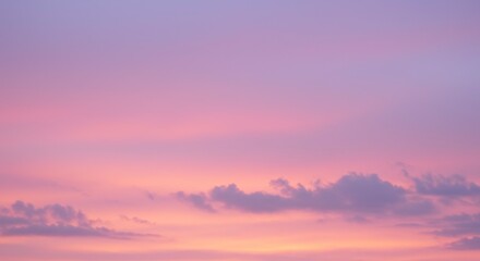 Obraz premium Pastel Skies A Captivating Display of Colors at Sunset Featuring Soft Clouds and Gradient Hues of