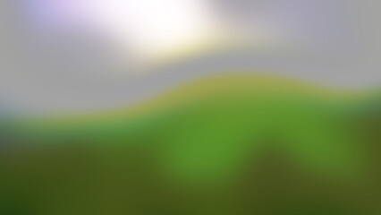 Obraz premium Abstract Landscape Soft Focus Greenery Horizon Gentle Sunlight Sky Background