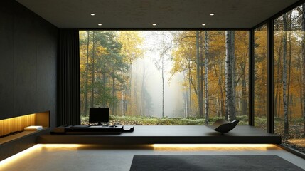 Perfect Zoom Room Setup with Picturesque Views 