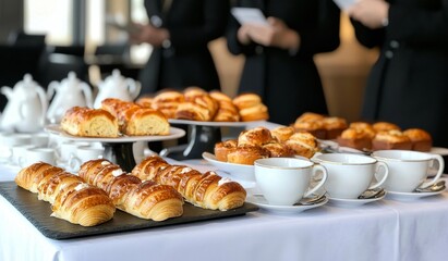 A variety of snacks and drinks were available.