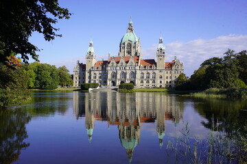 One of the most beautiful town halls in Germany is located in Hanover, Germany.