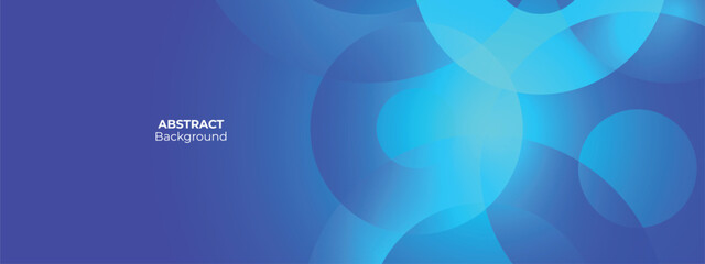 Abstract background features overlapping circles, Minimalist design conveys depth, modern aesthetic. Subtle text reads banner design.