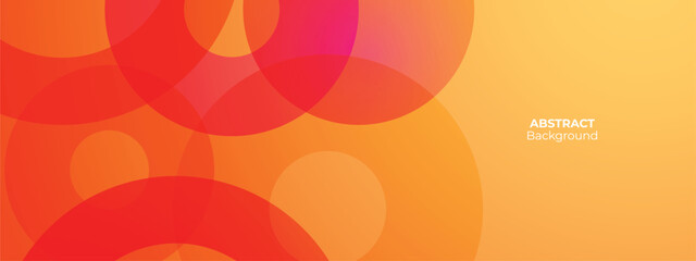 Abstract background features overlapping circles, Minimalist design conveys depth, modern aesthetic. Subtle text reads banner design.