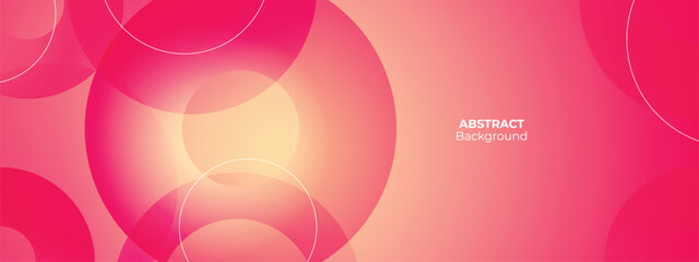 Abstract background features overlapping circles, Minimalist design conveys depth, modern aesthetic. Subtle text reads banner design.