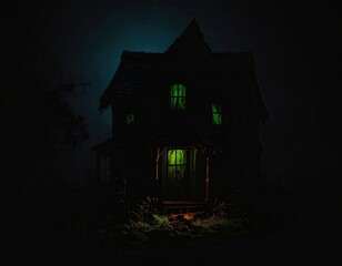 Creeping Night Around the Abandoned House
