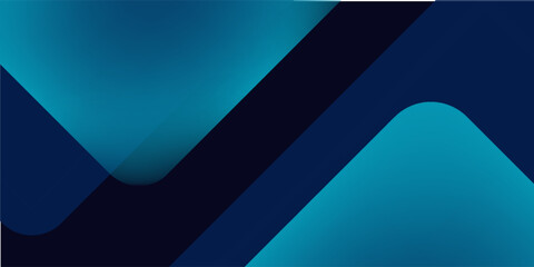 Blue abstract gradient shapes background. Vector illustration