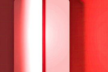 Abstract vertical design with a gradient of red and white hues, creating an eye-catching visual effect