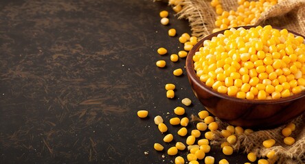 Harvesting golden corn kernels rustic kitchen setting food photography natural light close-up view culinary inspiration