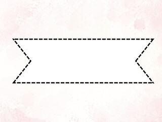 Banner Icon Design: A simple, elegant banner design element, ideal for adding a touch of flair to websites, social media, and other digital media. Featuring a clean, modern aesthetic