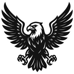 Fototapeta premium Flying Eagle Spread Wings