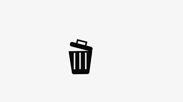 trash Icon vector sign isolated for graphic and web design. trash symbol template color editable on white background