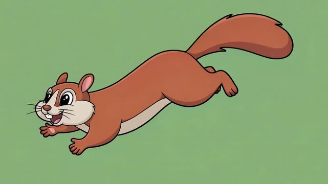 Cute vector cartoon illustration of a rabbit with a carrot and a squirrel with an acorn, depicting nature's small and funny animals