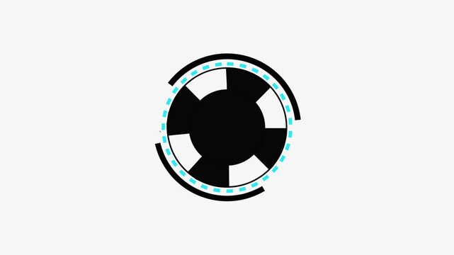 saving float in white background.fan icon illustration isolated vector sign symbol.