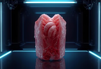 Human Respiratory System Highlighting Lungs and Airways in 3D Anatomy