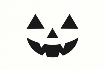Fototapeta premium Minimalist spooky Halloween design.