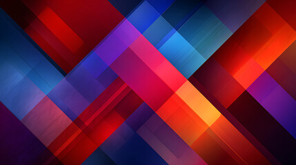 visual vibrant creates overlap red, blue, background hues dynamic dominate modern design purple shapes geometric abstract impact 91698604 1