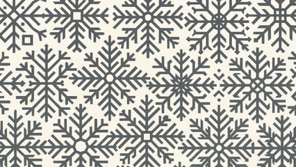 Fototapeta premium Intricate geometric snowflake pattern wallpaper for desktop