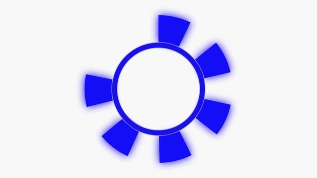 Sea lifebuoy, illustration, vector on a white background. nuclear danger blue Fill and Gradient Style Design Isolated