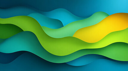 enhances yellow shapes fluid creating gradients vibrant overlap, background blue hues design green, modern abstract element 96242473 1