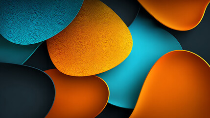 elegant smooth shapes, orange, blue gradients creates depth dark visual modern background abstract transitions, fluid design, composition 28091749 1