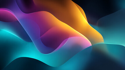 fluid shapes abstract overlap, dark background vibrant gradients on energy suggest transitions smooth color movement, creating 14048666 1