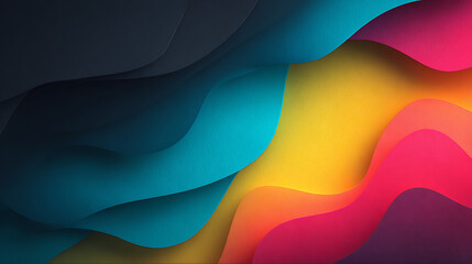 composition vibrant overlap, creating fluid features background modern design bright text, button shapes colors dominate gradient 15700867 1