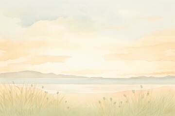 Obraz premium Sunset beach backgrounds landscape outdoors.