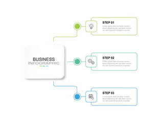 Business infographic design template with 6 options, steps or processes.