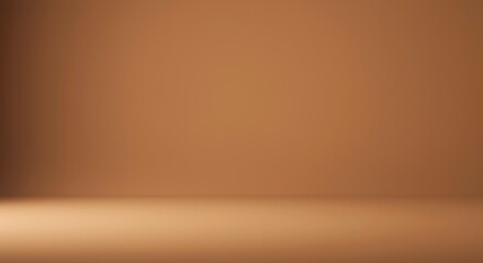 Minimalist ochre studio background with subtle lighting and smooth gradient ideal for product