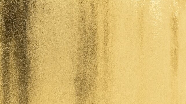 Textured yellow wall with vertical dark streaks and subtle light reflections dirty streaked - Powered by Adobe