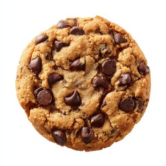 Delicious Chocolate Cookie from Above Perspective