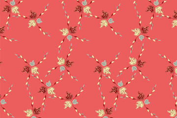 Thanksgiving, Autumn harvest Seamless Pattern for Fabric, table linens, greeting cards, scrapbook paper, wall art
