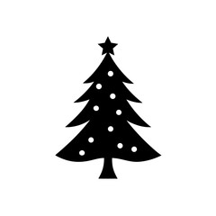 christmas silhouette black vector icon style simple