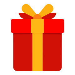 red gift box with ribbon