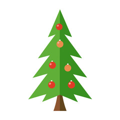 christmas tree vector illustration