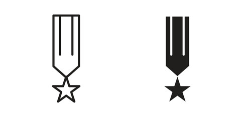 Veteran icons simple vector set. logo sign symbol set